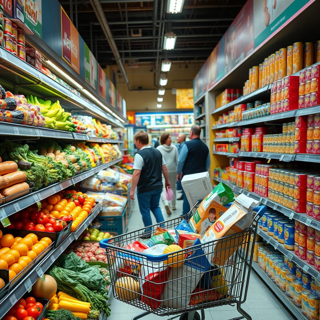 achats en supermarché achats en supermarché